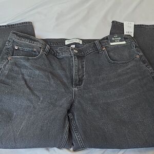 Abercrombie & Fitch Black Straight Leg Jeans
